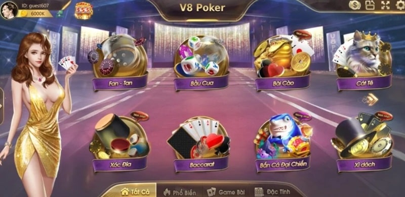 V8Poker là một cổng game bài đổi thưởng xanh chín